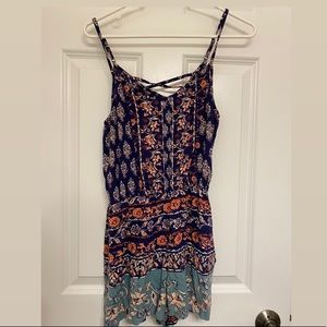 Lightweight print romper